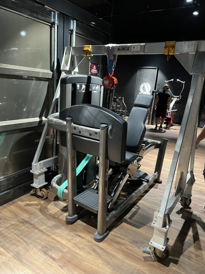 Repositionnement de machine fitness